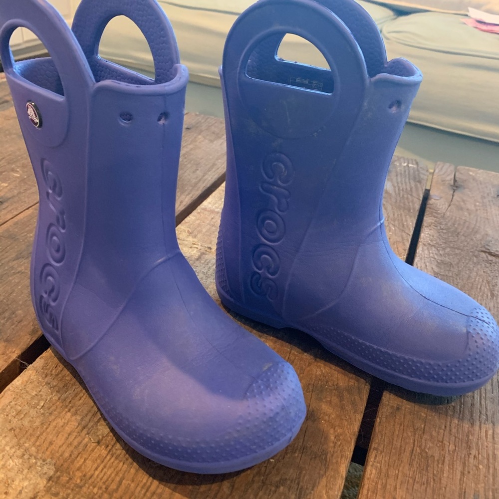 Croc blue kids rain boots - 13